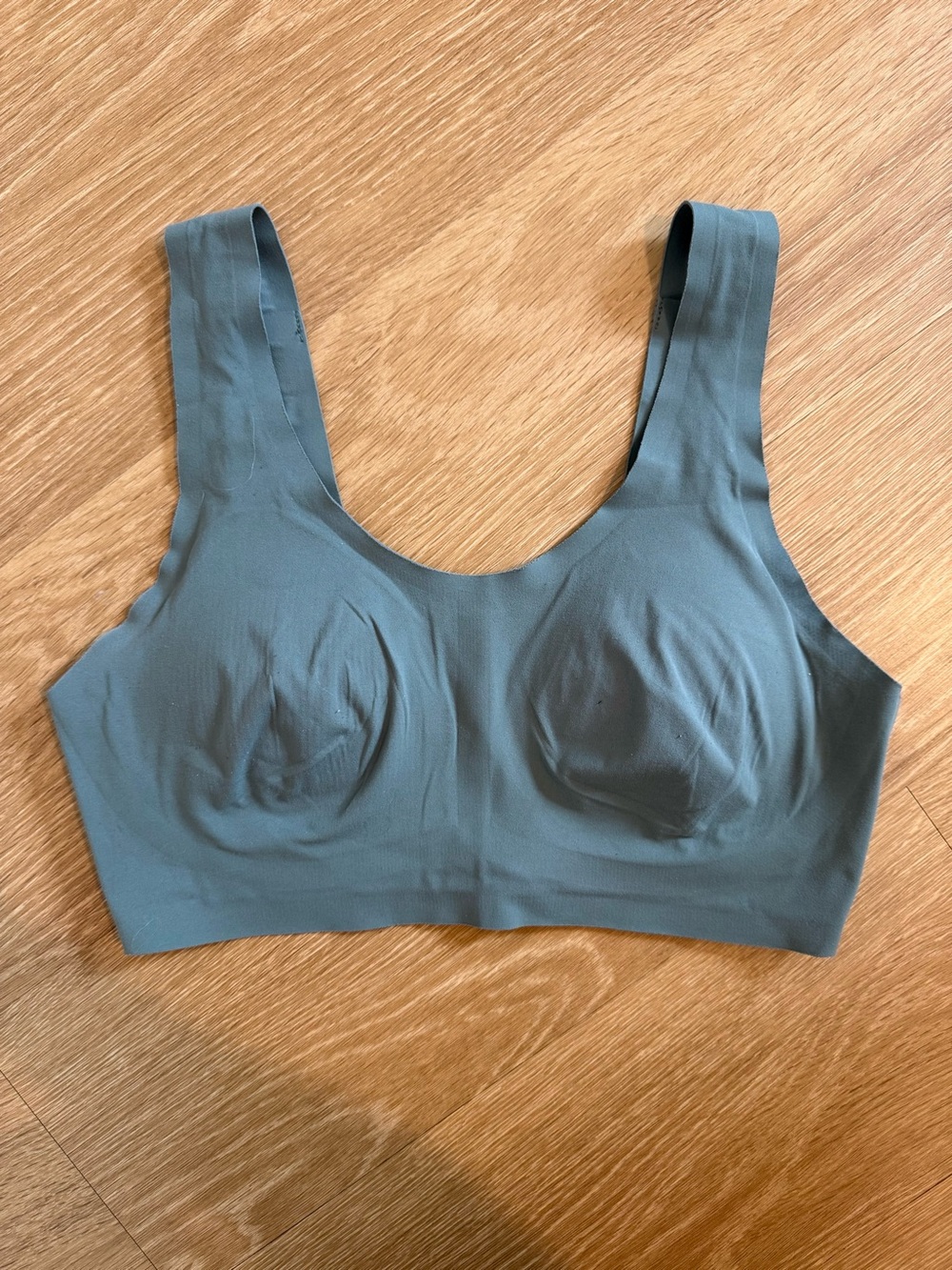 Aerie Olive Green Scoop Neck Seamless Bralette